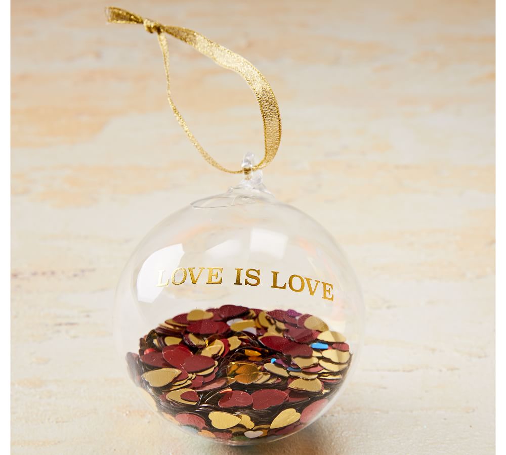 Love Is Love Ornament Pottery Barn