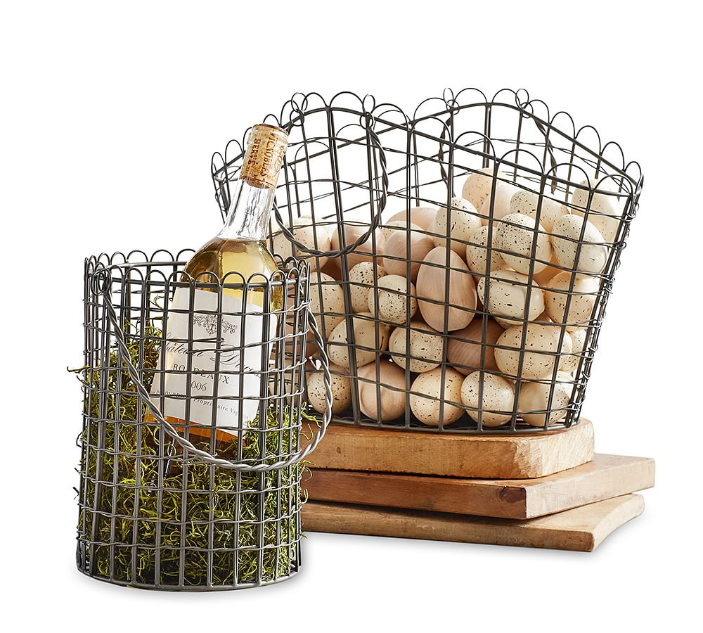 Wire Basket Decorative Objects Pottery Barn