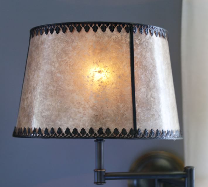 pottery barn mica lamp