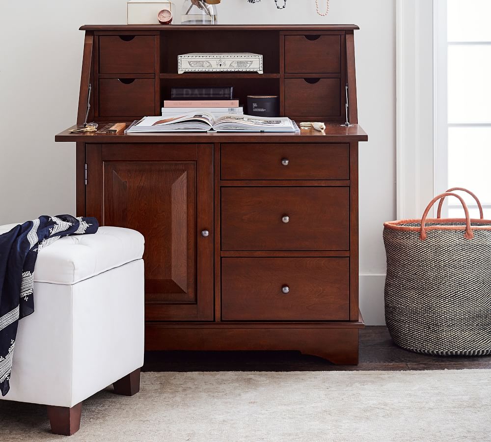 Lorraine Tufted Upholstered Storage Cube Pottery Barn