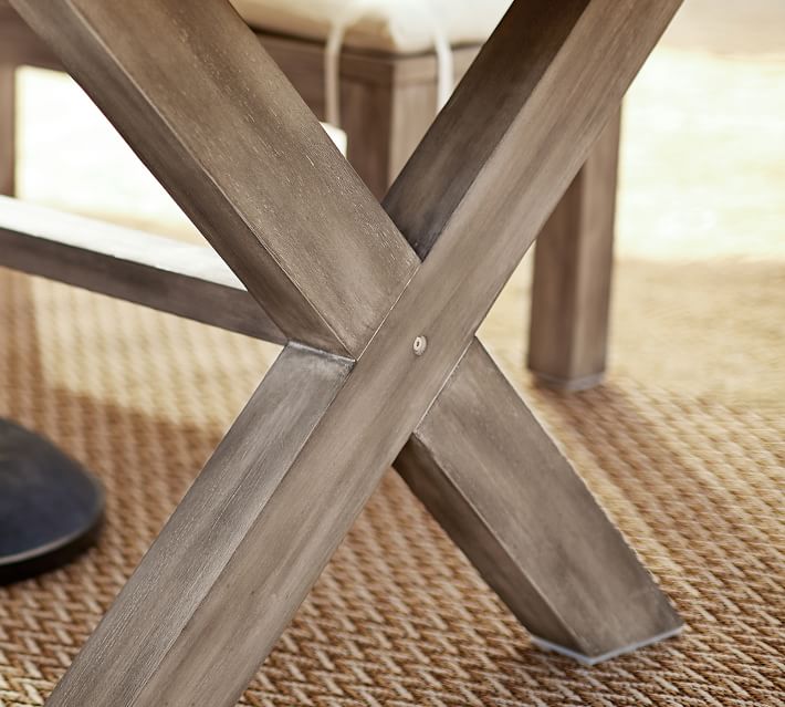 Indio 76.5" FSC® Eucalyptus XBase Extending Dining Table Pottery Barn