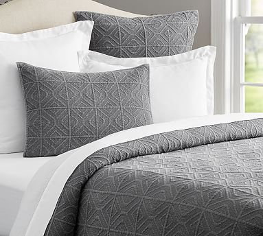Diamond Stonewashed Coverlet \u0026 Shams 
