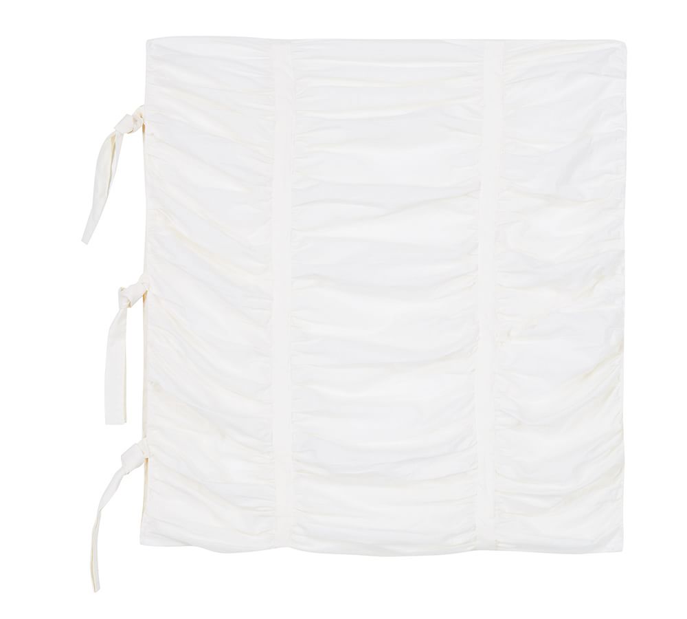 Hadley Ruched Cotton Duvet Cover & Shams Pottery Barn