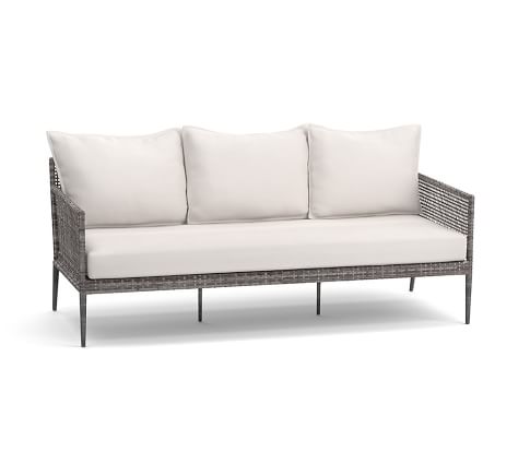 Cammeray All-Weather Wicker Outdoor Sofa | Pottery Barn