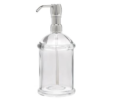 pottery barn glass bathroom accessories