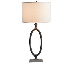 pottery barn iron lamp