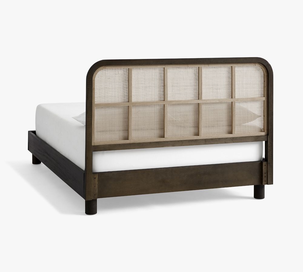Manzanita Cane Platform Bed, Queen, Bone White Pottery Barn