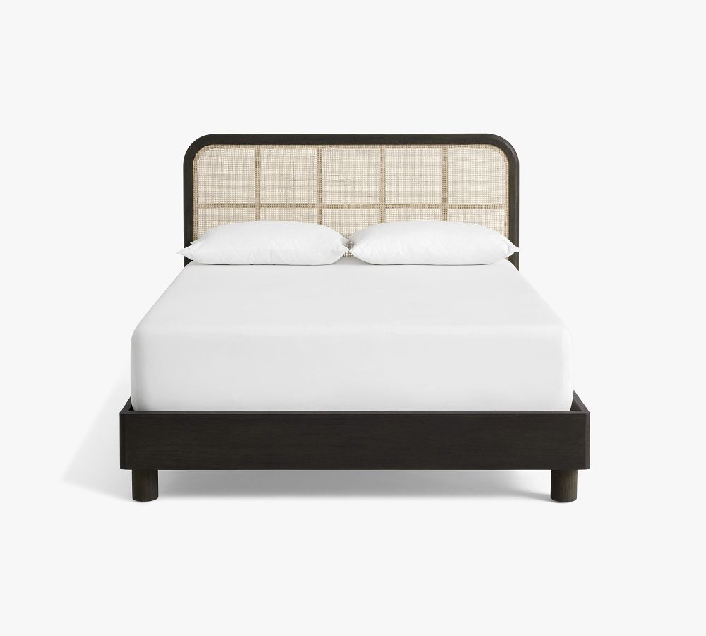 Manzanita Cane Platform Bed, Queen, Bone White Pottery Barn