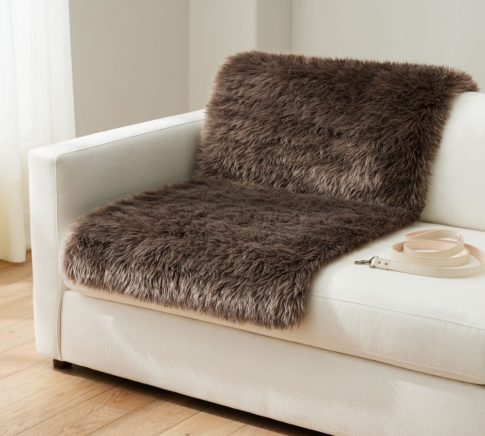 Luxe Faux Fur Pet Throws Pottery Barn