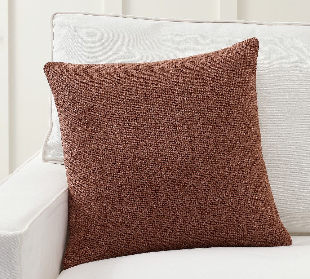 Faye Linen Textured Pillows Pottery Barn