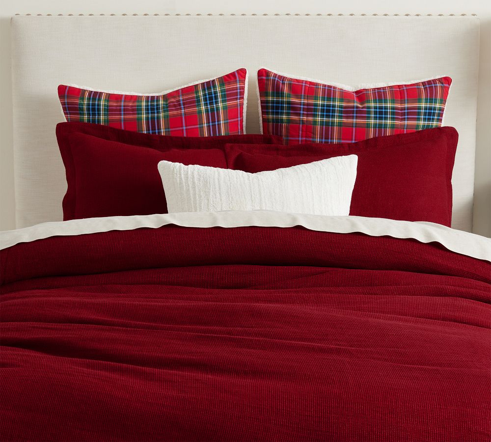 Belgian Flax Linen Waffle Duvet Cover Pottery Barn