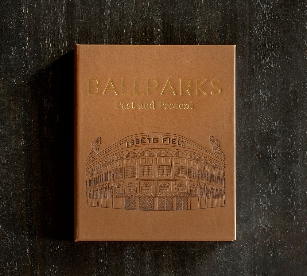 Ballparks Leather-Bound Book | Pottery Barn