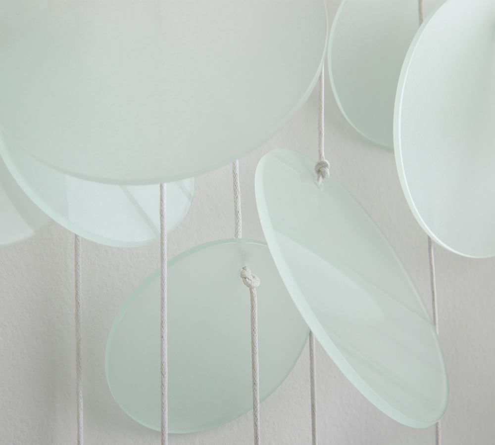 Frosted Seaglass Hanging Disc Wall Art Pottery Barn