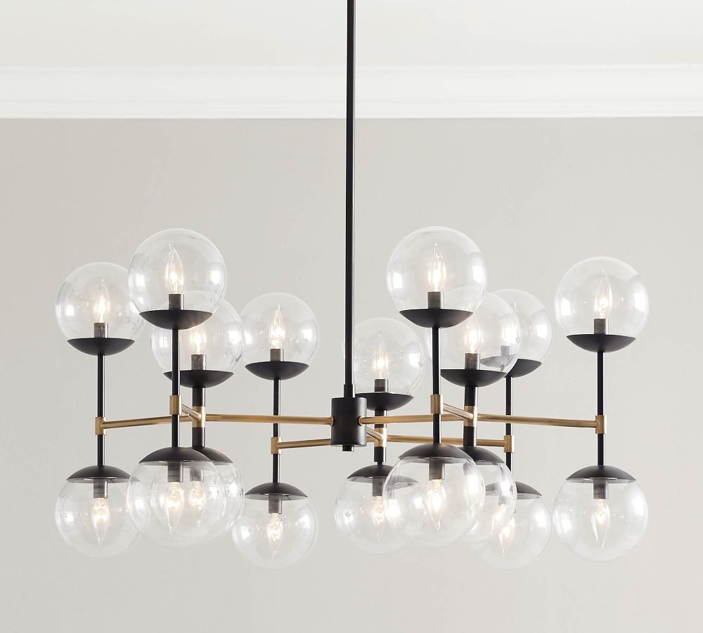 pottery barn bubble chandelier