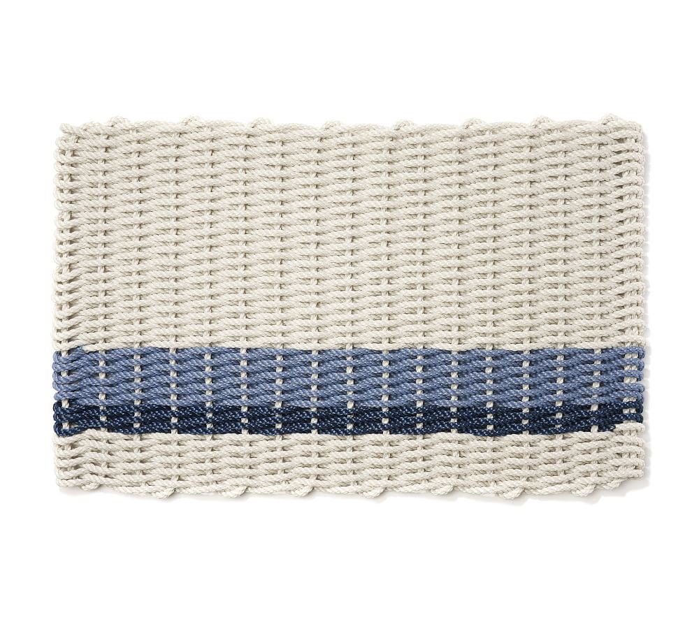The Rope Co. Coastal Striped Handwoven Doormat Pottery Barn