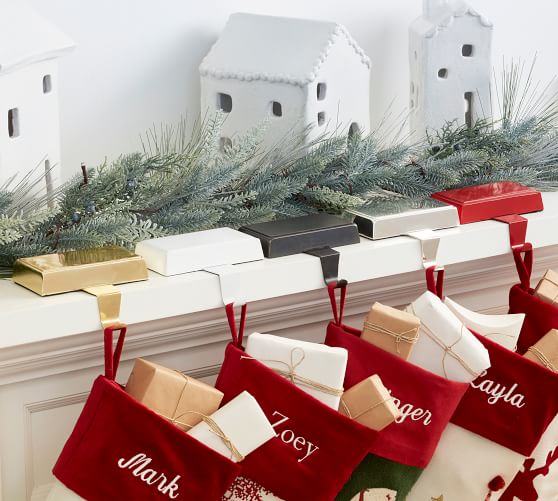 Simple Metal Stocking Holders Pottery Barn