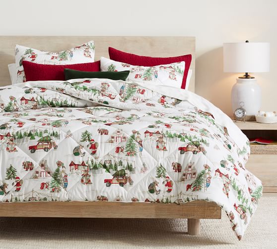 pottery barn holiday duvet