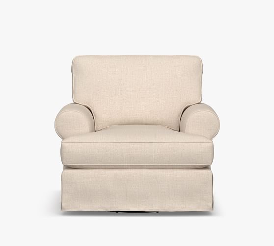 pottery barn buchanan swivel chair