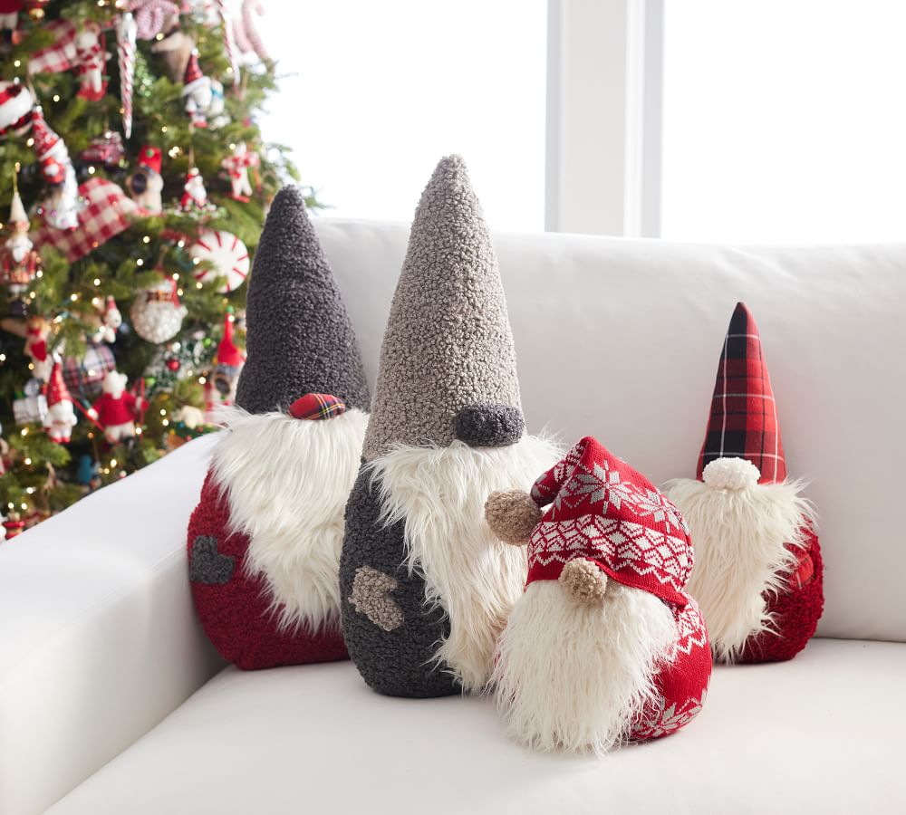 Lars the Gnome Shaped Pillow Pottery Barn