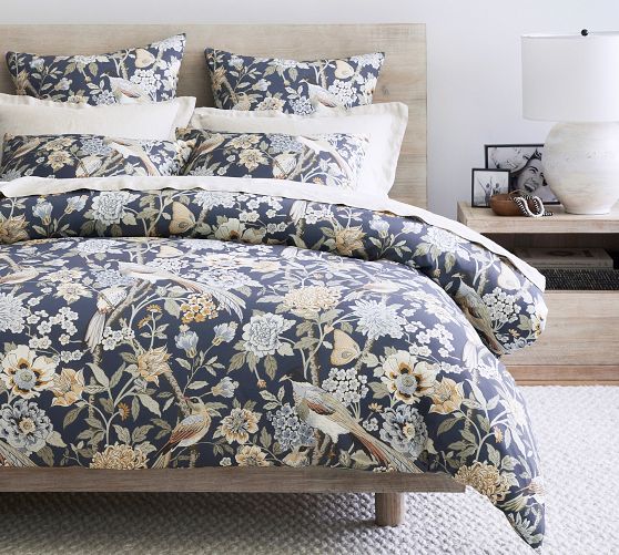 Bloom Floral Cotton Sateen Duvet Cover 