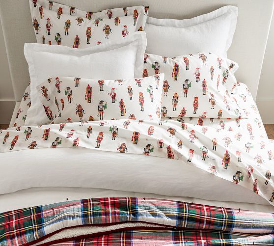 Nutcracker Percale Sheet Set | Pottery Barn