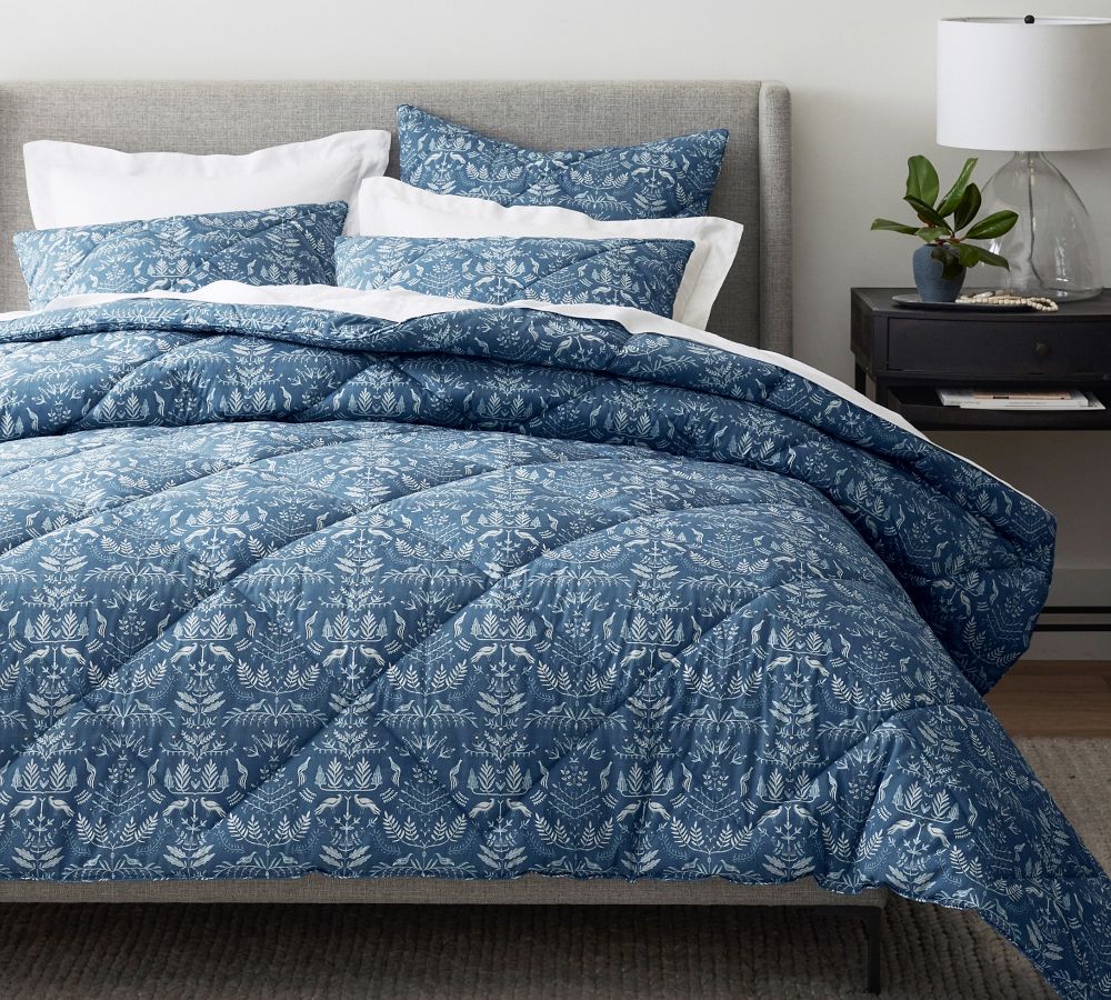 Elliot Percale Comforter Pottery Barn