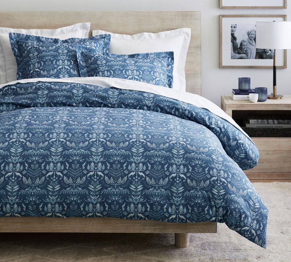 Elliot Percale Duvet Cover Pottery Barn