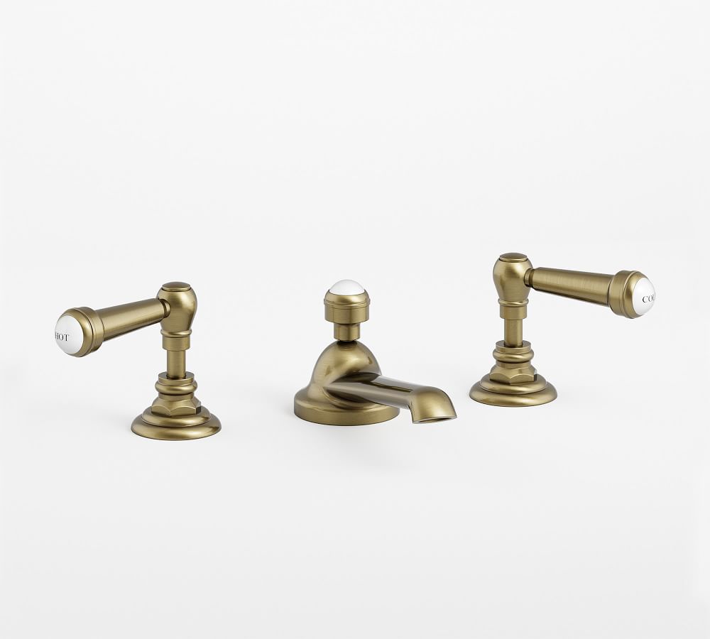 Sussex Lever Handle Widespread Bathroom Sink Faucet Pottery Barn