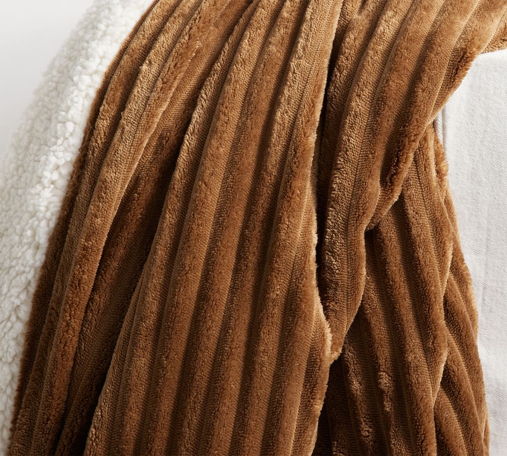 Ridgeline Sherpa Back Throw Pottery Barn