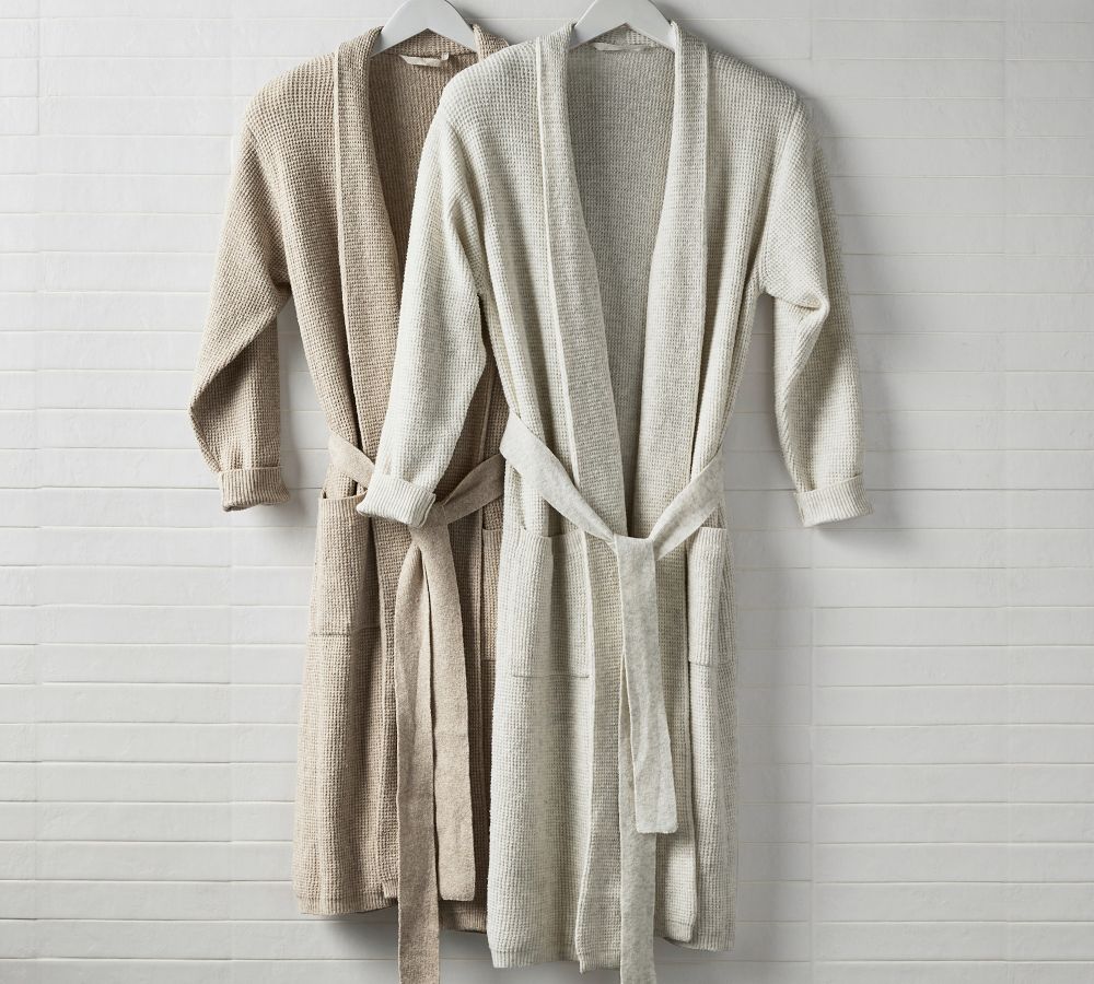 Cozy Thermal Sweater Robe Pottery Barn