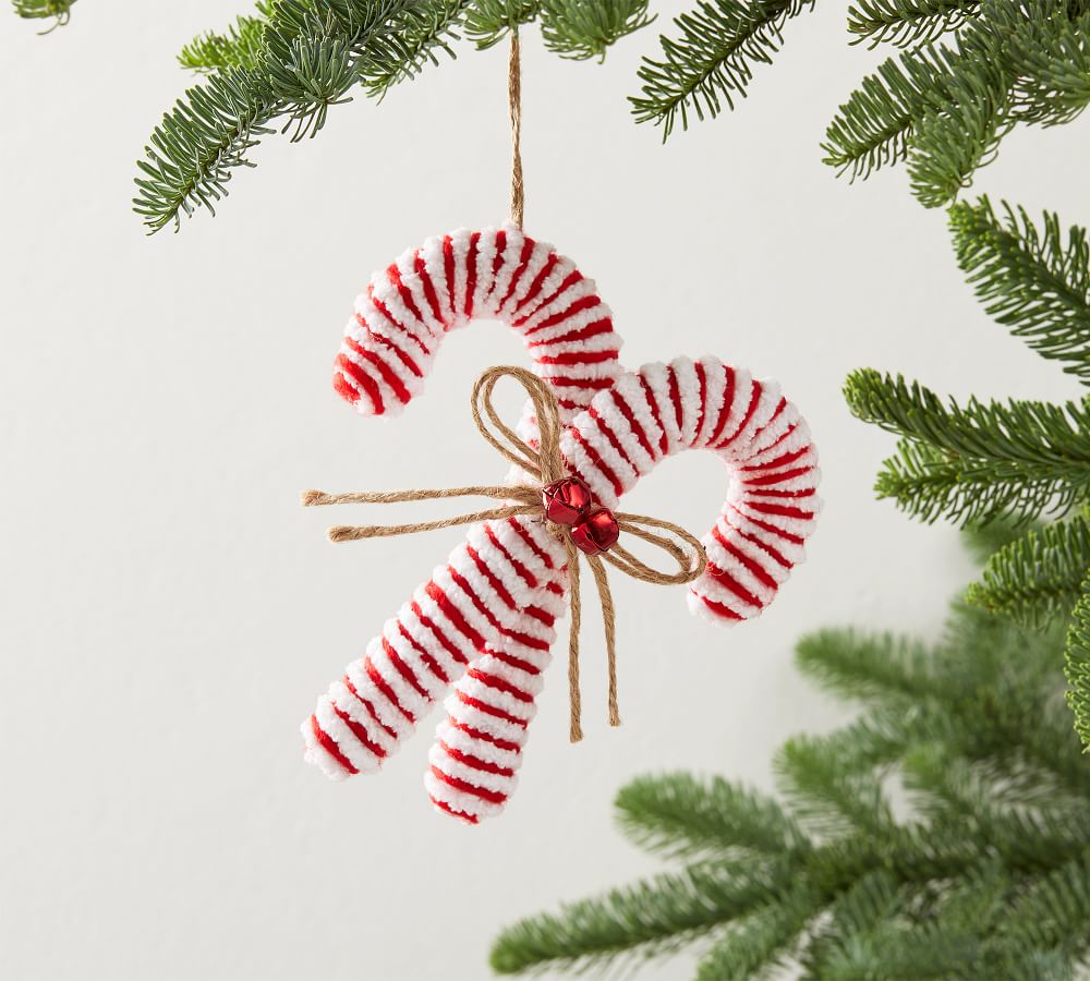 Felt Candy Cane Ornament Pottery Barn