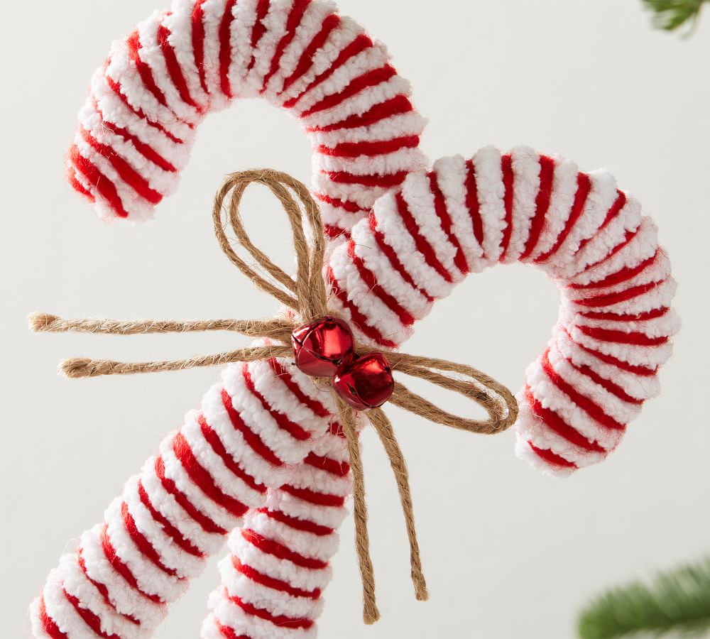 Felt Candy Cane Ornament Pottery Barn