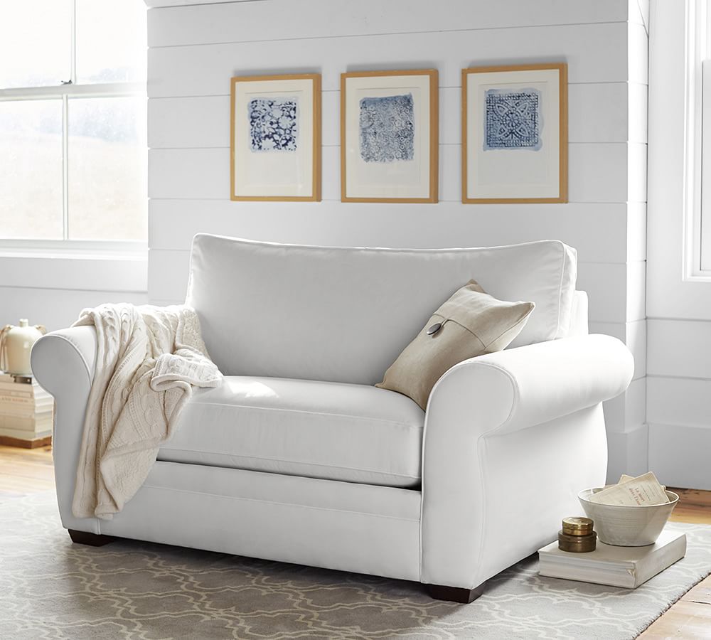 Pearce Upholstered Twin Sleeper Sofa with Memory Foam Mattress