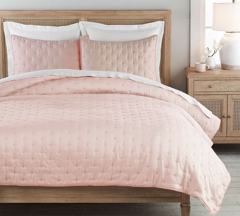 White Tencel™ Quilt & Sham Pottery Barn