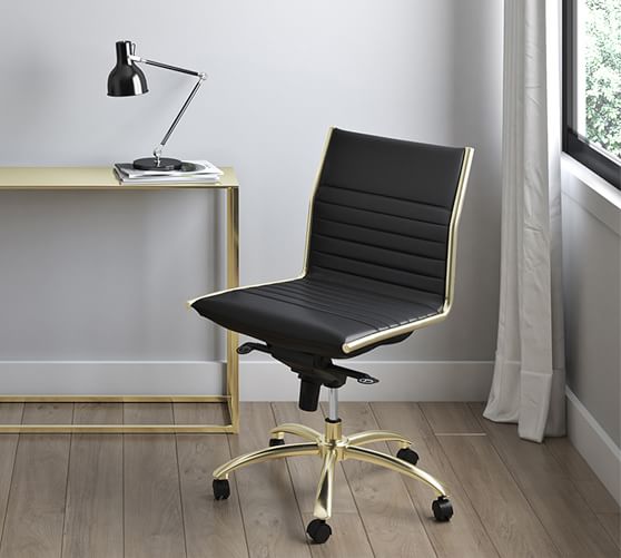 low back swivel office chair