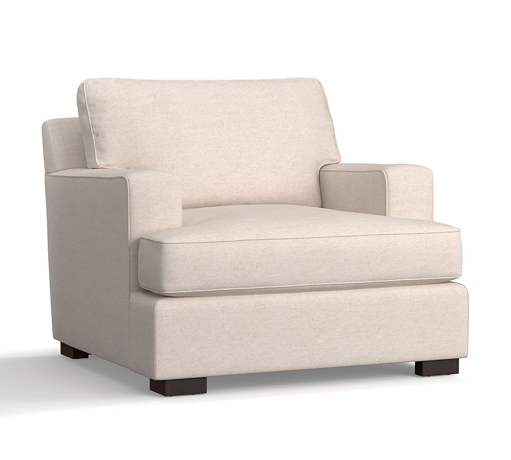 Townsend Square Arm Upholstered Armchair Pottery Barn