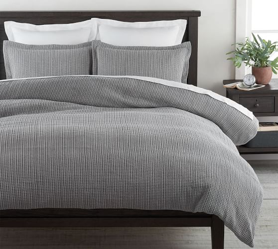 Honeycomb Cotton Duvet Cover | Pottery Barn
