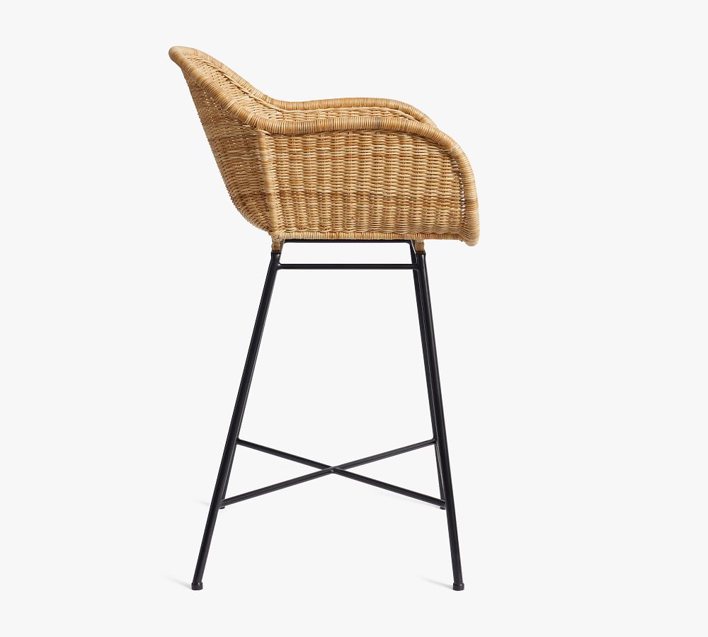 Grove Woven Bar & Counter Stools Pottery Barn