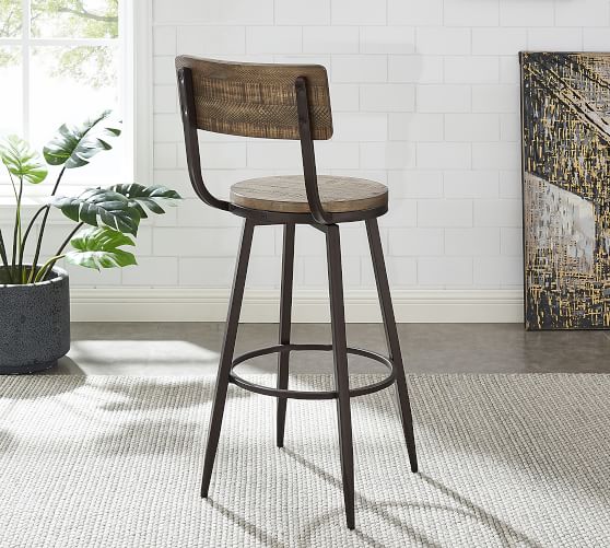 pottery barn swivel stool