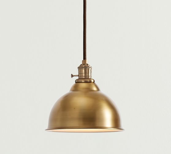 bronze bell pendant light