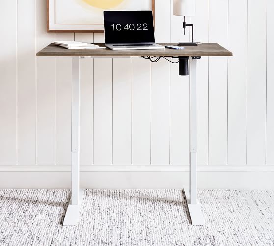 pottery barn adjustable height desk