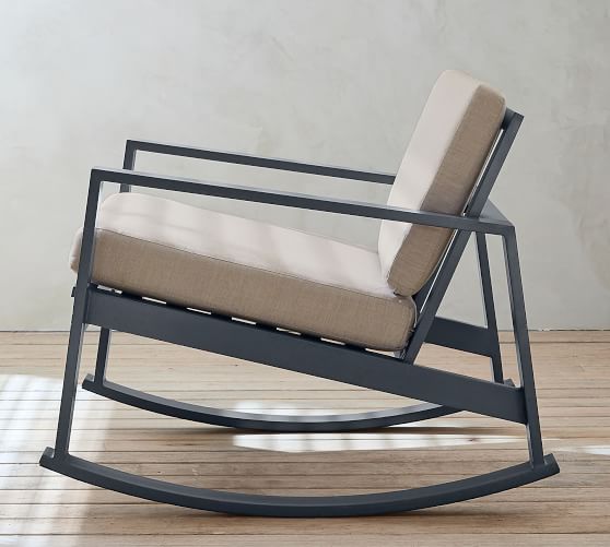 rocking chair in steel