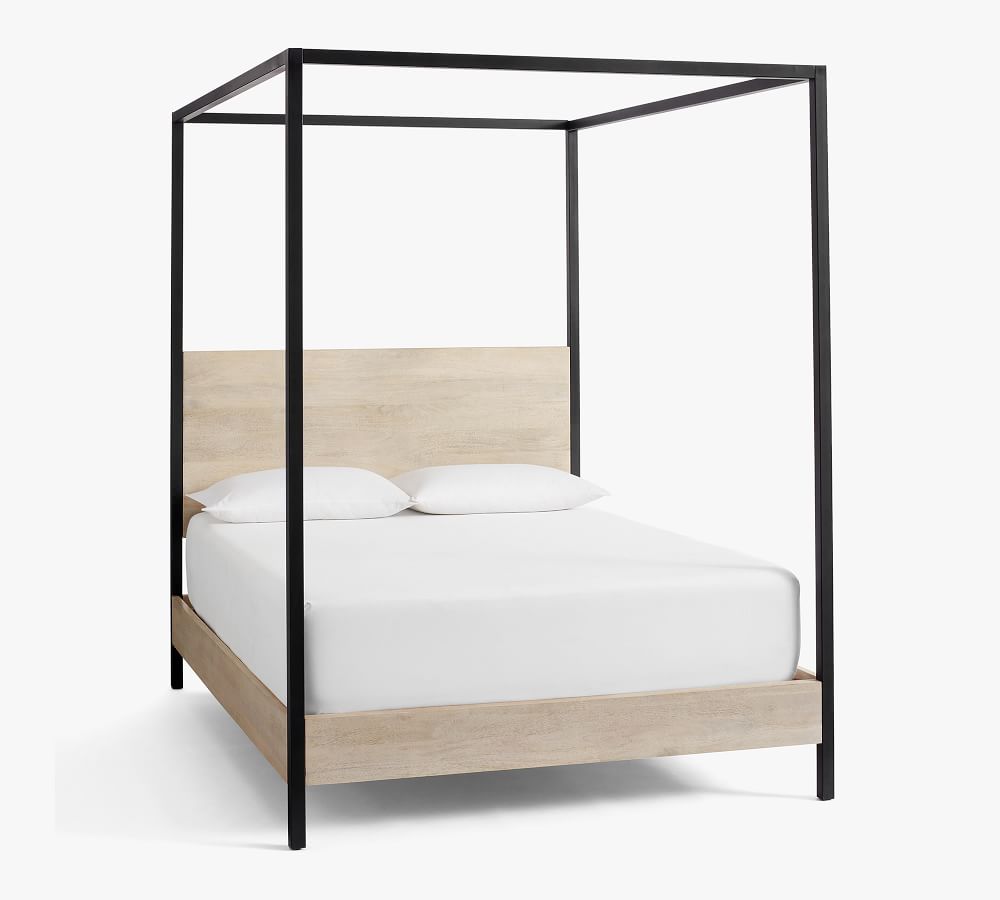 Cayman Wood & Metal Canopy Bed 