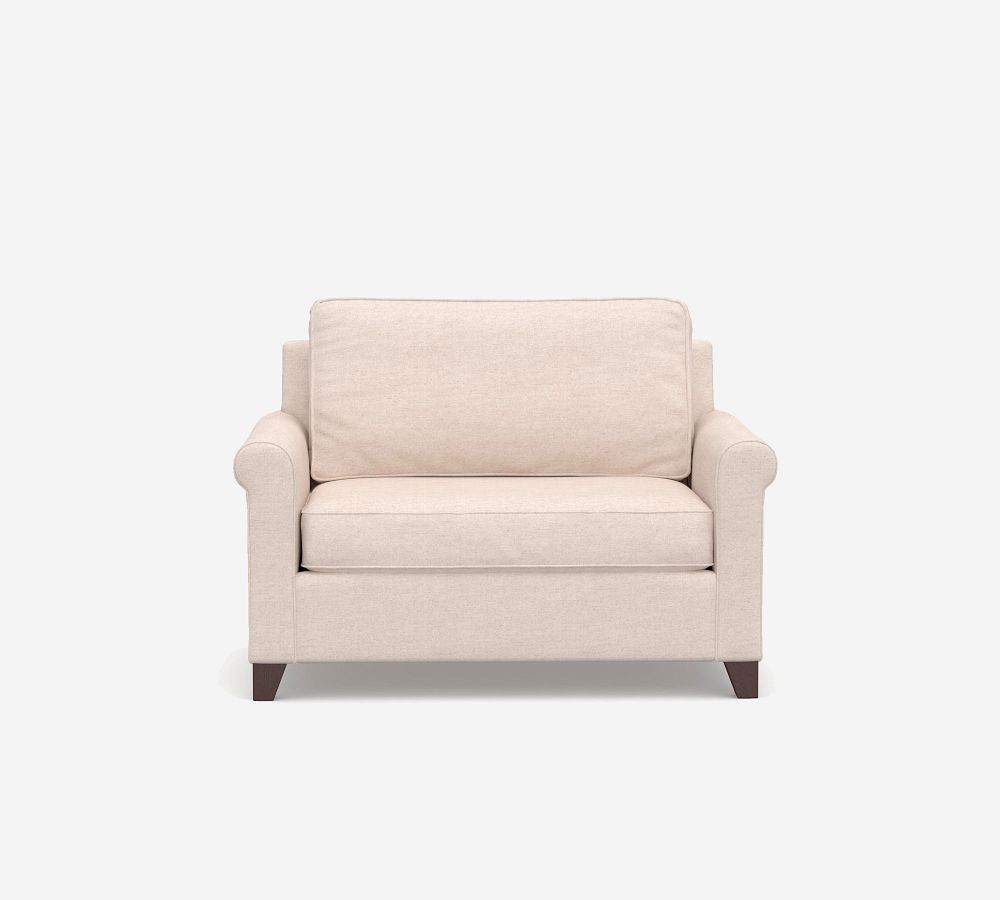 Cameron Roll Arm Upholstered Sleeper Sofa with Memory Foam Mattress