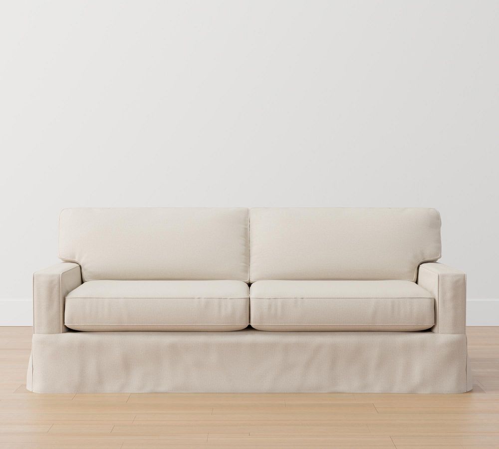 Buchanan Square Arm Slipcovered Fabric Sofa Collection Pottery Barn