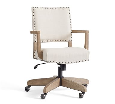 manchester upholstered swivel desk chair