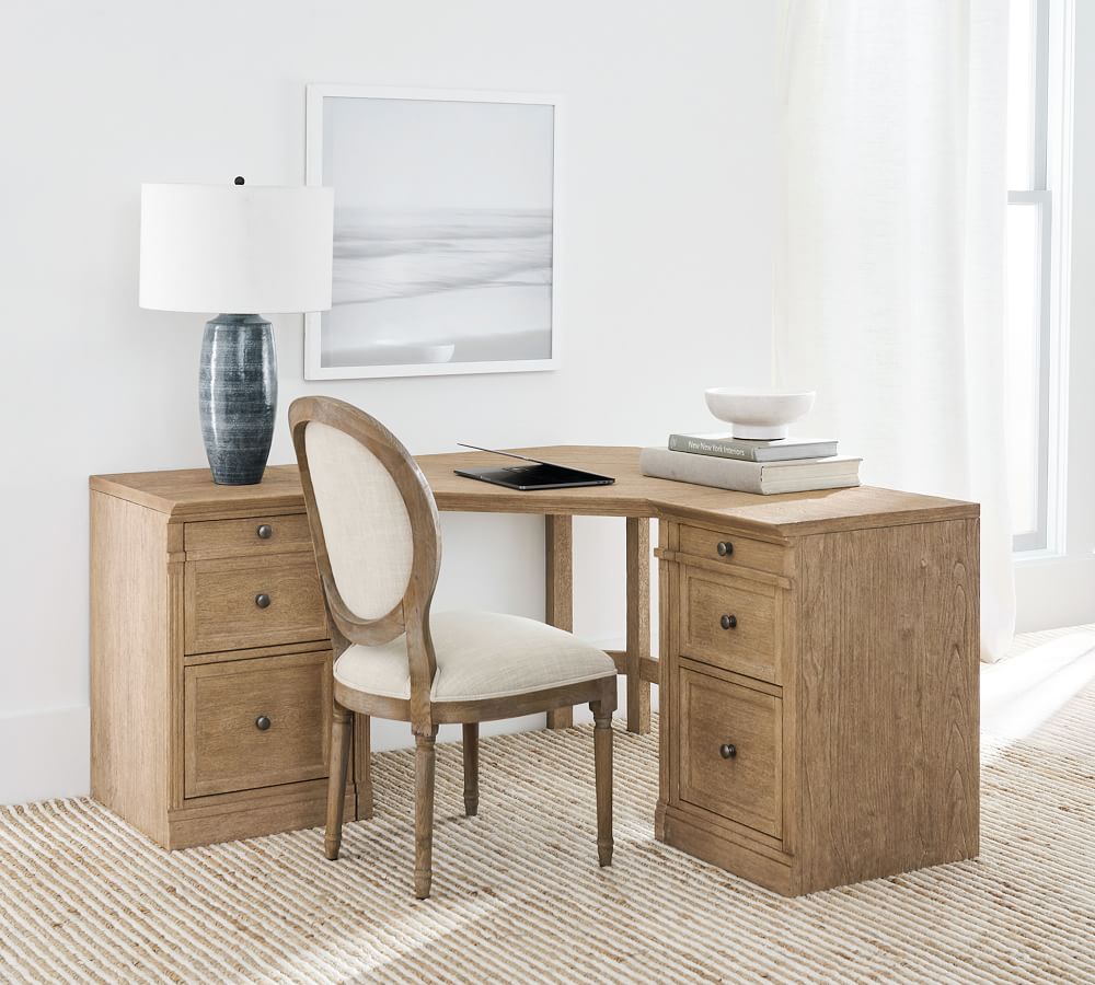 Livingston Corner Desk with Drawers Pottery Barn