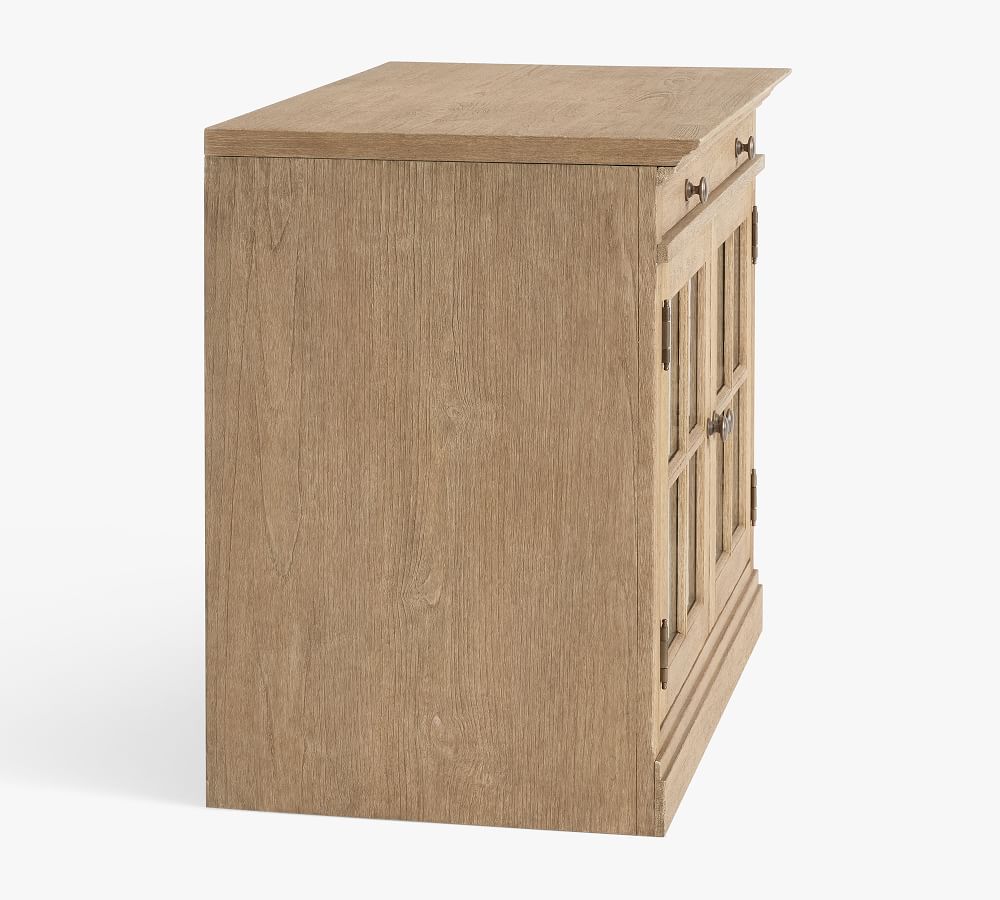 Livingston Double Glass Door Filing with Top Pottery Barn