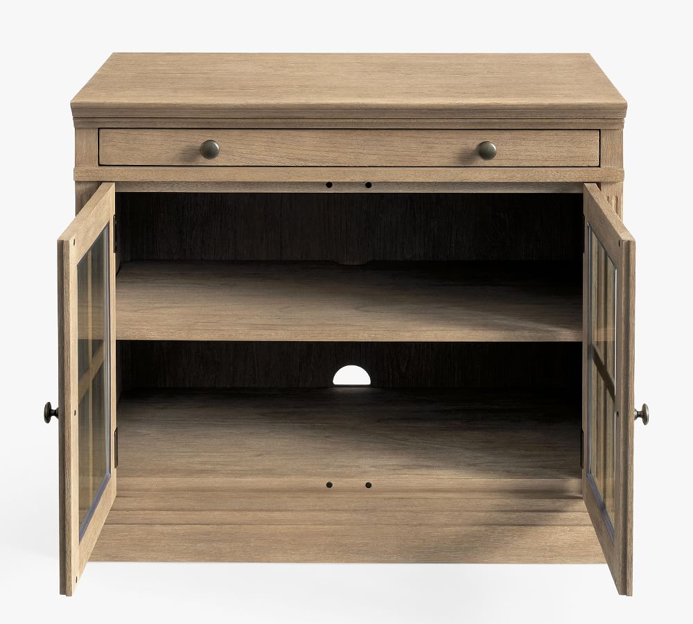 Livingston Double Glass Door Filing with Top Pottery Barn