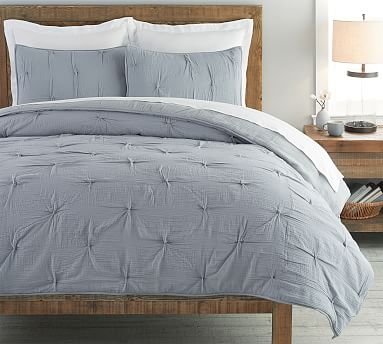 chambray duvet pottery barn